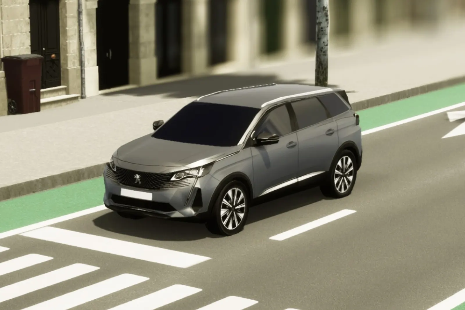 Véhicule Peugeot 5008 en jeu